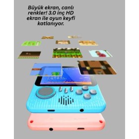 Resim Azrlya Şarjlı 3.5 Inç Retro Oyun Konsolu - Lisinya 