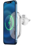 Resim VOOKA Ms 15w Magsafe Iphone 13 Uyumlu Magnetic 15w Wireless Charging Car Araç Telefon Tutucu Hızlı Şarj 