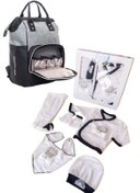Resim Bebek Bakım Çantası Ve 5 Parça Hastane Çıkışı İkili Set Siyah 