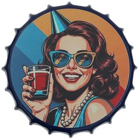 Resim Party Metal Tabure Lacivert 