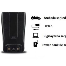 Resim BAOFENG BF-88E 2 Adet PMR Lisanssız El Telsizi Kulaklık Hediyeli TYPE-C 2026 MODEL 