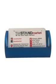 Resim STAND MARKET Kartvizitlik Metal Mavi 