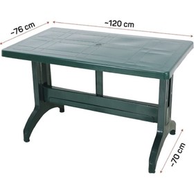 Resim MOS Plastik Ayaklı Masa 70x120x76 Cm ( Ayakları Katlanır) 