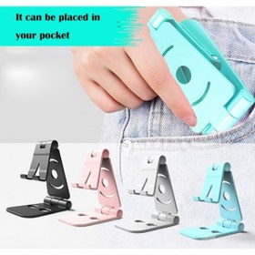 Resim Streak Masaüstü Cep Telefonu Standı Tutucu Dock Ayarlanabilir Katlanabilir - Beyaz 