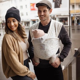 Resim Sling Arctic, Organik Pamuk Bebek Askısı, 3 Taşıma Pozisyonu 