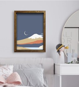 Resim Bk Gift Yatak Odası Konseptli Doğal Masif Ahşap Çerçeveli Tablo-4 (551112949) 