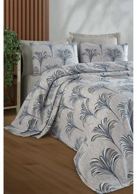 Resim Baskılı Pike Takımı Tek Kişilik Santo Mavi Mavi 