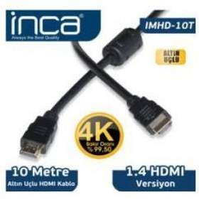 Resim INCA HDM10 HDMI TO HDMI 10MT ALTIN UCLU 3D 