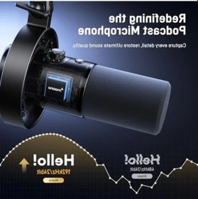 Resim Xlr/usb Podcast Mikrofon, 192khz Hi-fi Ses Kalitesi 