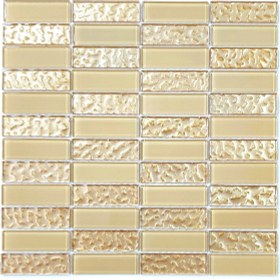 Resim MozaiKristaL Mutfak Tezgah Arası ve Iç Dekorasyon Için Kristal Cam Mozaik. Cam Ölçüsü: 23X73 Mm. File Ölçüsü: 30X30 cm ( 1 Koli = 11 Karo file = 1 m2 Fiyatıdır ) 