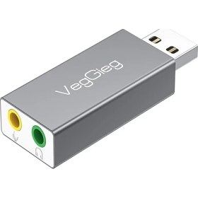 Resim FourForce USB Harici Ses Kartı Adaptörü 3.5mm Kulaklık ve Mikrofon Girişli 