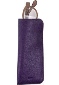 Resim Leather Paper Mor Deri Gözlük Kılıfı 