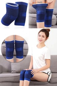 Resim Genel Markalar 1 Çift Sporcu Dizlik Seti Spor Basketbol Voleybol Dirsek Diz Koruma Elastik Bant Menisküs Bandı 