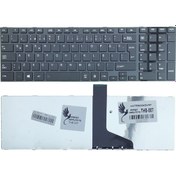 Resim Toshiba Uyumlu Satellite C850-17E, L850-1R6, C850-190 Klavye (Siyah) 