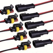 Resim GOXAWEE 10 adet 2 Pin Yolu Elektrik Teli Bağlantı Elemanı, 18AWG Erkek Dişi Priz Soketi, Araba, Kamyon, Motosiklet, Tekne ve Diğer Teli Bağlantı Hatları İçermez, Pilsiz 