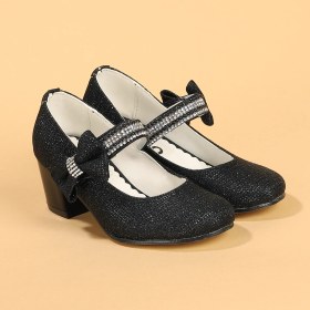 Resim Kiko 752 Çupra Günlük Kız Çocuk 4 cm Topuk Babet Ayakkabı Siyah 