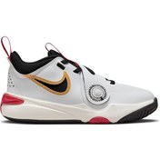 Resim Nike Çocuk Basketbol Ayakkabısı Team Hustle D 11 Dv8994-104 Beyaz Beyaz 