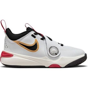 Resim Nike Çocuk Basketbol Ayakkabısı Team Hustle D 11 Dv8994-104 Beyaz Beyaz 