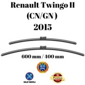 Resim Renault Twingo Iı Cn/gn 2015 Uyumlu Ön Cam Silecek Süpürgesi Takımı 600/400mm Silbak Sb2416c 