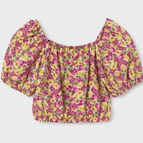 Resim Mayoral Yazlık Kız Kısa Kol Bluz Açık Yeşil - Açık Yeşil / 10 Yaş 