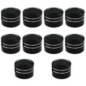 Resim Novahub Harley-davidson Motosiklet Kapakları: 10 Adet Cnc Alüminyum Cıvata Başlığı, Siyah, 10.5-12mm Set 