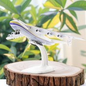 Resim 1 adet 19.99cm Alaşım Union Air ANTONOV 225 Havayolları An-225 Mriya DÜNYANIN EN BÜYÜK KARGO Uçağı Modeli Döküm Uçak 