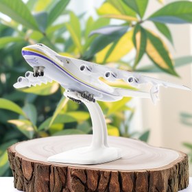 Resim 1 adet 19.99cm Alaşım Union Air ANTONOV 225 Havayolları An-225 Mriya DÜNYANIN EN BÜYÜK KARGO Uçağı Modeli Döküm Uçak 