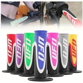 Resim Hightower Kawasaki Suzuki Honda Motocross Dirt Bike Atv Kırmızı Universal 22-24mm Motosiklet Gidon Tutacakları 