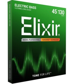 Resim Hype Store Elixir 14202 Nanoweb Light 5 Telli Bas Gitar Teli (45-130) 