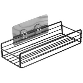 Resim Xindoker "yapışkan Kancalı Metal Baharat Rafı - Mutfak & Banyo İçin Pratik Duvar Askılık" Siyah 