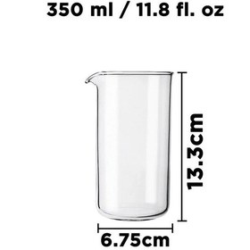 Resim Fünke French Press Yedek Cam 350ml 322100 Diğer 