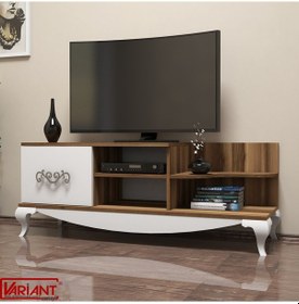 Resim Variant Variant Sultan Tv Sehpasi Tv Ünitesi (Ceviz-Beyaz) 