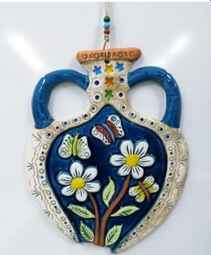 Resim Seramik Küp Dekoratif El Işi Duvar Süsü Büyük Boy Nazarlık (490343062) 