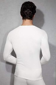 Resim Doreanse Erkek Termal Uzun Kol T-Shirt 2960 Ekru XXL 