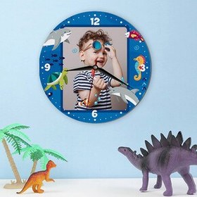 Resim Okyanus Tasarımlı Çocuk Duvar Saati 