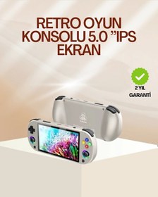 Resim 5" Ips Ekranlı Taşınabilir Oyun Konsolu 