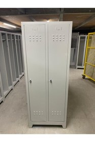 Resim GÖKERLER ÇELİK Ikili Personel Soyunma Dolabı Metal 2li 