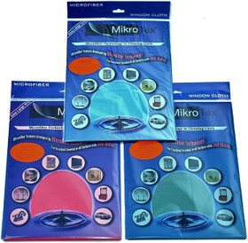 Resim Mikrotex Mikrofiber Cam Bezi 6 Adet Çok Renkli 40 x 50 CM 