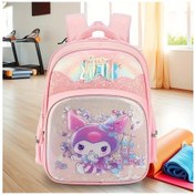 Resim Challenger Sanrio Hello Kitty Kuromi Pembe Sırt Çantası Kulomi Pembe 1 Modaya Uygun Anime Okul Çantası Kızlar İçin Kulomi Pembe/1 