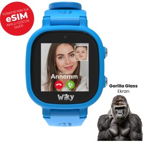 Resim Wiky Watch 5e ESim Kartlı Akıllı Çocuk Saati - Görüntülü ve Sesli Arama, Sesli Mesajlaşma, Gps, Sos, Güvenli Alan, Güvenli Liste, Konum Takibi (E-Sim) (Sadece Turkcell E-Sim) - Mavi 