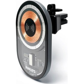 Resim Philips Dlk3534q Usb-c Girişli 15w Araç İçi Magsafe Kablosuz Hızlı Şarj Cihazı-dlk3534q 