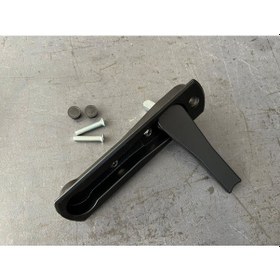 Resim Siyah Alüminyum Sürme Gömme Gizli Kol 