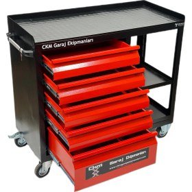 Resim Ckm TDK574 – 5 Çekmeceli Takım Dolabı Raflı 