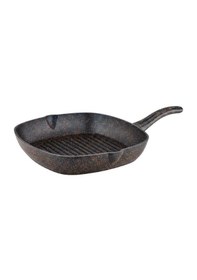 Resim 28 Cm Granit Izgara Tavası - Siyah Siyah 
