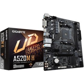 Resim GIGABYTE A520M H DDR4 5100(OC) HDMI M.2 AM4 GIGABYTE A520M H DDR4 5100(OC) HDMI M.2 AM4