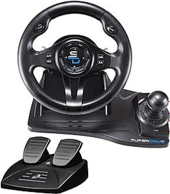 Resim Subsonic Superdrive - Xbox Serie X/S, PS4, Xbox One, PC için Pedallı GS550 Racing direksiyon simidi (tüm oyunlar için programlanabilir) (Xbox Series X///) 