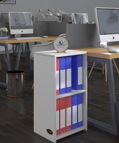 Resim Kenzlife Klasörlük Raflı Attila Byz 70*40*30 Kitaplık Ofis Arkalıksız 