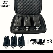 Resim JSFUN Yeni Balıkçılık Alarm Kiti 3+3 Hassas Raporlama LED Gece Işığı Ekranı Sazan Balıkçılığı Aksesuarları (Piller Dahil Değildir) 