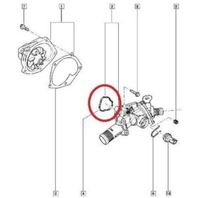 Resim CETİNOTO Dacia Sandero 2 1.5 Dci Yeni Model Termostat Contası 8201627839 