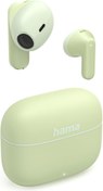 Resim Hama Bluetooth kulaklık "Freedom Light II" (gerçek kablosuz kulak içi mikrofonlu kulaklık, şarj istasyonlu kulaklık, çalışma süresi 20 saat, ses tanıma ve dokunmatik kontrollü kablosuz kulaklık) yeşil 